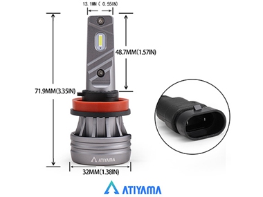 ATIYAMA H11 10000LM 60W Super Bright LED